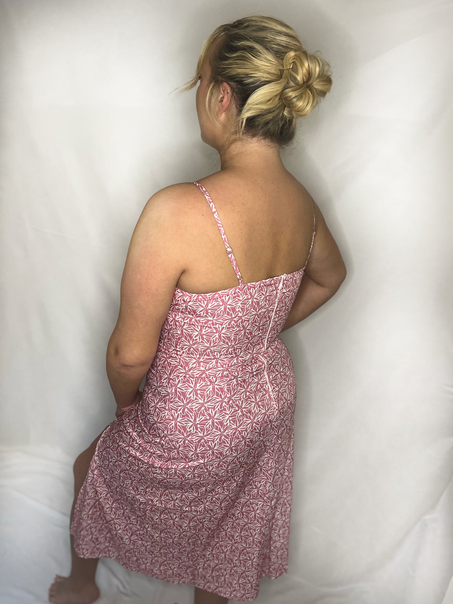 Pink Patterned Dress